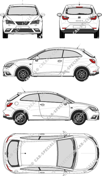 Seat Ibiza Hatchback, 2012–2015 (Seat_050)
