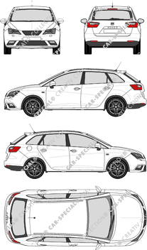 Seat Ibiza ST station wagon, 2012–2015 (Seat_051)