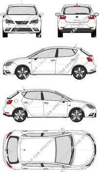 Seat Ibiza Hatchback, 2015–2017 (Seat_052)