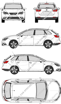 Seat Ibiza ST station wagon, 2015–2017 (Seat_054)