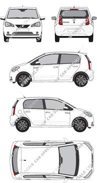 Seat Mii electric, Hayon, 5 Doors (2020)