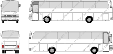 Setra S 215 HD Tür mitte, Tür mitte, Bus