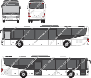 Setra S 416 LE business Einfache Mitteltür, enkele middeldeur, bus (2017)