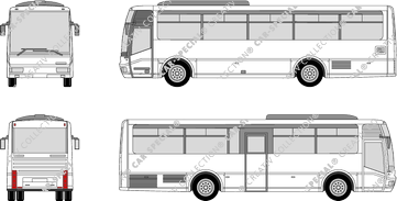 De Simon Intercity IN.3 door in front of the rear axle, IN.3, door in front of the rear axle, bus