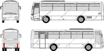 De Simon Intercity IN.3 porte derrière l'essieu arrière, IN.3, porta dietro l'asse posteriore, bus