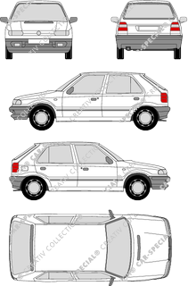 Škoda Felicia Kombilimousine, a partire da 1995 (Skod_001)