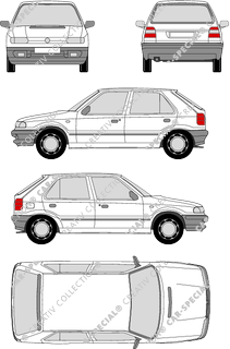 Škoda Felicia, Hayon, 5 Doors (1995)