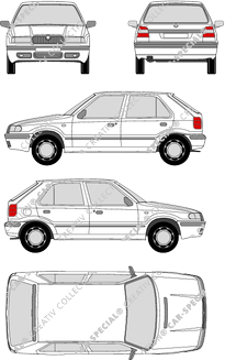 Škoda Felicia Hatchback, 1998–2001 (Skod_002)