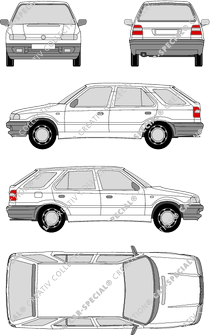 Škoda Felicia Combi break, 1995–1998 (Skod_003)