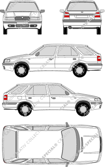 Škoda Felicia Combi station wagon, 1998–2012 (Skod_004)
