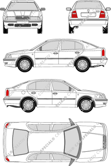 Škoda Octavia limusina, 1996–2004 (Skod_006)