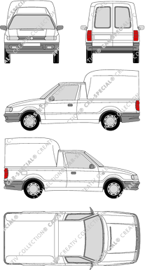 Škoda Felicia GFK-Hardtop, mit Aufbau, Pick-up, 2 Doors (1995)