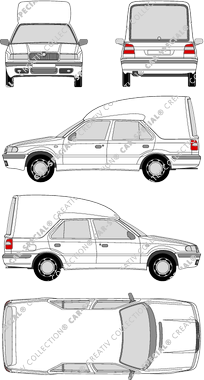 Škoda VanPlus, station wagon, 3 Doors (1995)