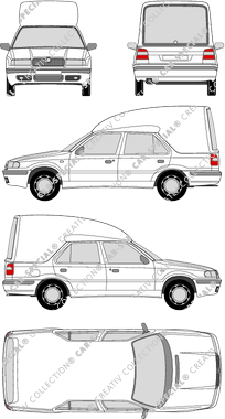 Škoda VanPlus, Kombi, 3 Doors (1995)