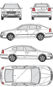 Škoda Octavia berlina, 2004–2009 (Skod_015)