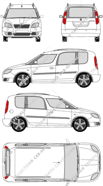 Škoda Roomster fourgon, 2006–2010 (Skod_017)