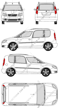 Škoda Roomster Hochdachkombi, 2006–2010 (Skod_017)