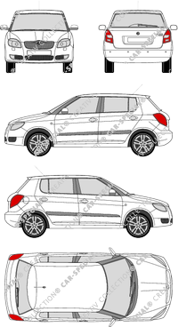 Škoda Fabia, Kombilimousine, 5 Doors (2007)