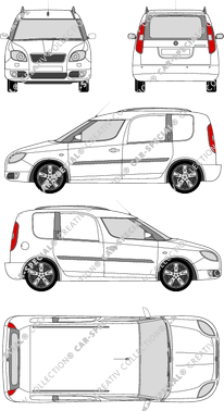 Škoda Praktik Hochdachkombi, 2007–2010 (Skod_020)