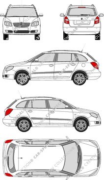 Škoda Fabia Combi combi, 2007–2014 (Skod_021)