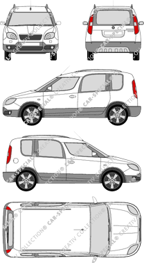 Škoda Roomster fourgon, 2008–2012 (Skod_022)