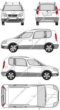 Škoda Roomster Scout, Scout, van/transporter (2008)