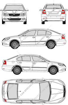 Škoda Octavia limusina, 2009–2013 (Skod_024)