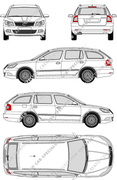 Škoda Octavia Combi break, 2009–2012 (Skod_025)