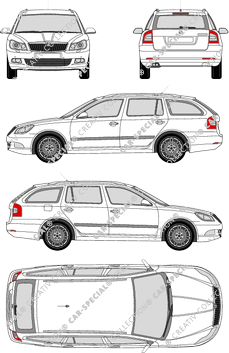 Škoda Octavia Combi station wagon, 2009–2012 (Skod_025)