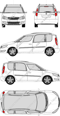 Škoda Roomster fourgon, 2012–2015 (Skod_032)