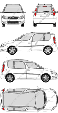 Škoda Roomster van/transporter, 2012–2015 (Skod_032)