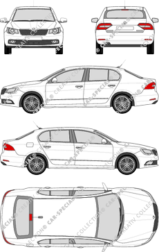 Škoda Superb, berlina, 4 Doors (2013)