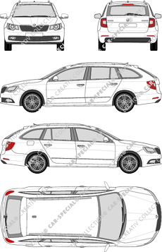 Škoda Superb Combi combi, 2013–2015 (Skod_039)