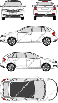 Škoda Rapid Spaceback, 2013–2017 (Skod_040)