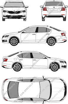 Škoda Octavia, Limousine, 4 Doors (2017)