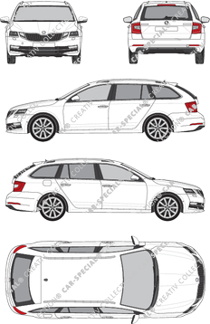 Škoda Octavia Combi, 2017–2019 (Skod_050)