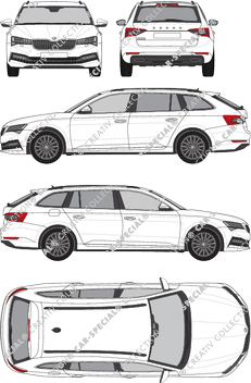 Škoda Superb Combi break, actuel (depuis 2019) (Skod_064)