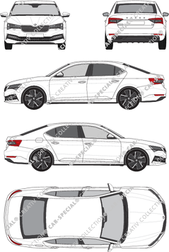 Škoda Superb berlina, 2020–2024 (Skod_069)