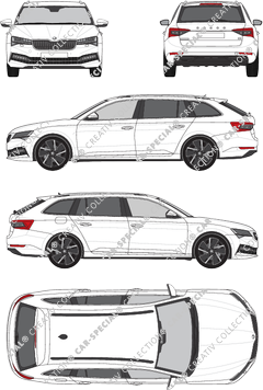 Škoda Superb Combi break, actuel (depuis 2020) (Skod_070)