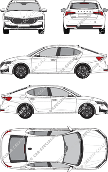 Škoda Octavia limusina, actual (desde 2024) (Skod_086)