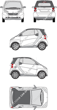 Smart Fortwo, cabriolet, 2 Doors (2007)