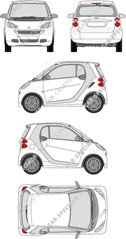 Smart Fortwo Kombicoupé, 2012–2014 (Smar_012)