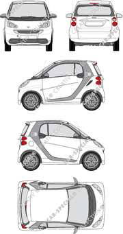 Smart Fortwo Combi coupé, 2012–2015 (Smar_014)