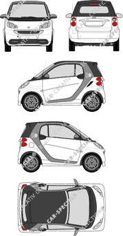Smart Fortwo Cabriolet, 2012–2015 (Smar_015)