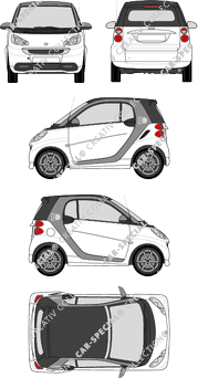 Smart Fortwo electric drive, electric drive, Cabrio, 2 Doors (2012)