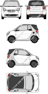 Smart Fortwo, cabriolet, 2 Doors (2016)