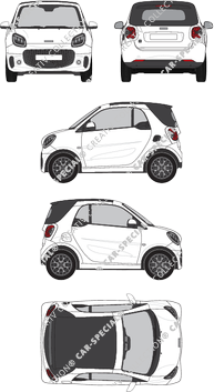 Smart Fortwo Cabriolet, actueel (sinds 2019) (Smar_022)