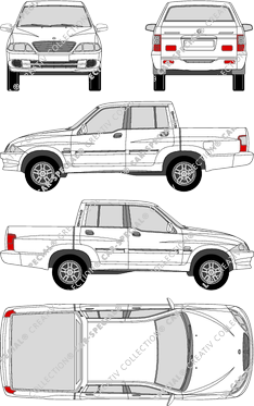 SsangYong Musso Sports, Sports, Pick-up, 4 Doors (2004)