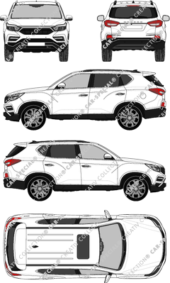 SsangYong Rexton station wagon, 2018–2021 (Ssan_018)