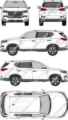 SsangYong Rexton personenvervoer, actueel (sinds 2021) (Ssan_027)